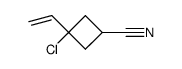 3-Chlor-3-vinyl-1-cyclobutancarbonitril Structure