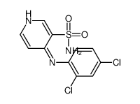 4-(2,4-dichloroanilino)pyridine-3-sulfonamide结构式