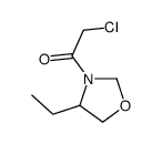 Oxazolidine, 3-(chloroacetyl)-4-ethyl- (9CI) Structure