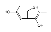 (2S)-2-acetamido-N-methyl-3-sulfanylpropanamide结构式