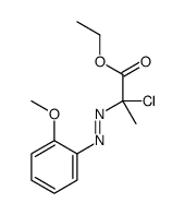 ethyl 2-chloro-2-[(2-methoxyphenyl)diazenyl]propanoate结构式