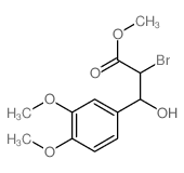 methyl 2-bromo-3-(3,4-dimethoxyphenyl)-3-hydroxy-propanoate结构式