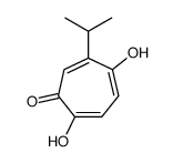 2,5-dihydroxy-6-propan-2-ylcyclohepta-2,4,6-trien-1-one结构式