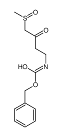 benzyl N-(4-methylsulfinyl-3-oxobutyl)carbamate结构式