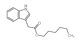 hexyl 2-(1H-indol-3-yl)acetate Structure