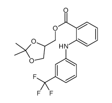 (2,2-dimethyl-1,3-dioxolan-4-yl)methyl 2-[3-(trifluoromethyl)anilino]benzoate结构式