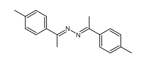 1,2-bis(1-p-tolylethylidene)hydrazine Structure