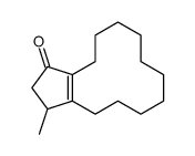 2,3,4,5,6,7,8,9,10,11,12,13-dodecahydro-3-methyl-1H-cyclopent-1-ylcyclododecen-1-one结构式