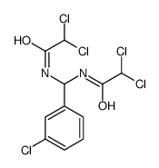 2,2-dichloro-N-[(3-chlorophenyl)-[(2,2-dichloroacetyl)amino]methyl]acetamide Structure