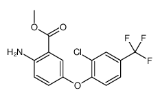 methyl 2-amino-5-[2-chloro-4-(trifluoromethyl)phenoxy]benzoate结构式
