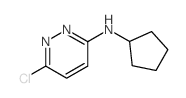 6-Chloro-N-cyclopentylpyridazin-3-amine Structure