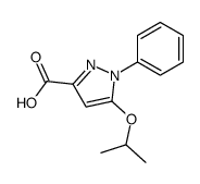 1-phenyl-5-propan-2-yloxypyrazole-3-carboxylic acid Structure