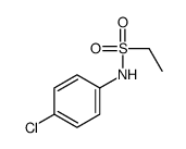 N-(4-氯苯基)乙磺酰胺结构式