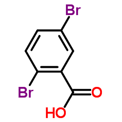 2,5-Dibromobenzoic acid structure