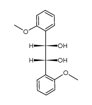 meso-1,2-bis(2-methoxyphenyl)ethane-1,2-diol Structure