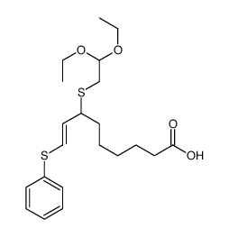 7-(2,2-diethoxyethylsulfanyl)-9-phenylsulfanylnon-8-enoic acid Structure