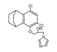 1-(6,8-dichloro-1,2,3,4-tetrahydro-1,4-ethano-naphthalen-5-yloxy)-3-imidazol-1-yl-propan-2-ol Structure