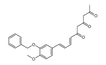 10-(4-methoxy-3-phenylmethoxyphenyl)deca-7,9-diene-2,4,6-trione Structure