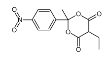 5-ethyl-2-methyl-2-(4-nitrophenyl)-1,3-dioxane-4,6-dione结构式