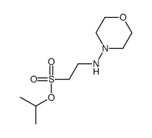 propan-2-yl 2-(morpholin-4-ylamino)ethanesulfonate结构式