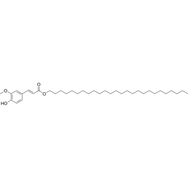 Hexacosyl (E)-ferulate Structure