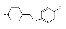 4-[(4-chlorophenoxy)methyl]piperidine Structure