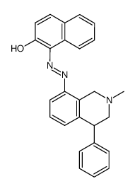 8-(2-Hydroxy-1-naphthylazo)-2-methyl-4-phenyl-1,2,3,4-tetrahydro-isochinolin结构式