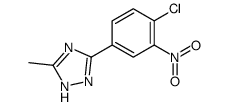 3-(4-chloro-3-nitrophenyl)-5-methyl-1H-1,2,4-triazole结构式