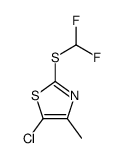 5-chloro-2-(difluoromethylsulfanyl)-4-methyl-1,3-thiazole结构式