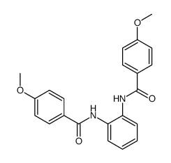 Benzamide, N,N'-1,2-phenylenebis[4-methoxy- Structure