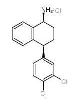 (1S,4S)-N-去甲基舍曲林盐酸盐结构式