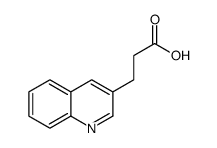 3-(喹啉-3-基)丙酸结构式