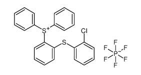己氟磷酸(1-)[[(氯苯基)硫代]苯基]二苯基锍盐结构式