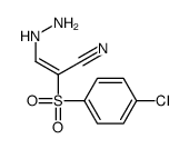 (E)-2-(4-chlorophenylsulfonyl)-3-hydrazinylacrylonitrile Structure