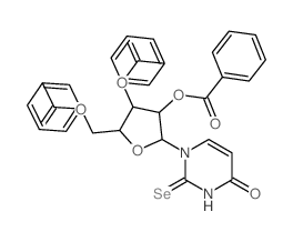 [3,4-dibenzoyloxy-5-(2-λ1-selanyl-4-oxopyrimidin-1-yl)oxolan-2-yl]methyl benzoate Structure