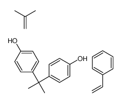 4,4’-(1-甲基亚乙基)二苯酚与异丁烯和苯乙烯的反应产物结构式