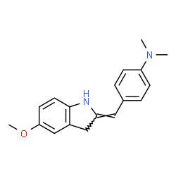 4-[(5-Methoxy-1H-indol-2(3H)-ylidene)methyl]-N,N-dimethylaniline Structure