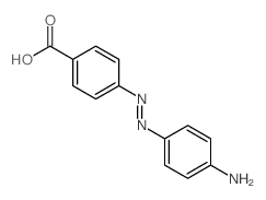 4-((4-氨基苯基)二氮烯基)苯甲酸结构式