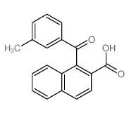 2-Naphthalenecarboxylicacid, 1-(3-methylbenzoyl)-结构式