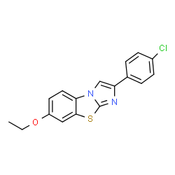 2-(4-CHLOROPHENYL)-7-ETHOXYIMIDAZO[2,1-B]BENZOTHIAZOLE Structure