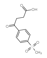 3-(4-甲基磺酰基苯甲酰)丙酸结构式