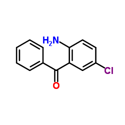 2-氨基-5-氯二苯甲酮结构式