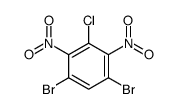 1,5-dibromo-3-chloro-2,4-dinitrobenzene Structure