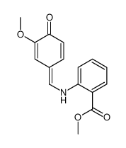 methyl 2-[[(4-hydroxy-3-methoxyphenyl)methylene]amino]benzoate结构式
