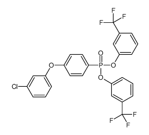 [4-(3-Chlorophenoxy)phenyl]phosphonic acid bis[3-(trifluoromethyl)phenyl] ester Structure