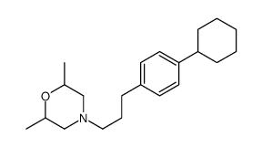 4-[3-(4-cyclohexylphenyl)propyl]-2,6-dimethylmorpholine结构式