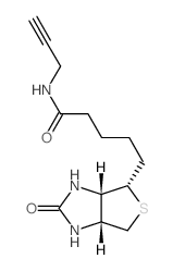 5-((3aS,4S,6aR)-2-氧代六氢-1H-噻吩并[3,4-d]咪唑-4-基)-N-(丙-2-炔-1-基)戊酰胺结构式