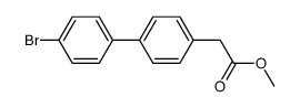 methyl (4'-bromo[1,1'-biphenyl]-4-yl)acetate结构式