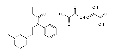 N-[2-(3-methyl-1,3-diazinan-1-yl)ethyl]-N-phenylpropanamide,oxalic acid结构式