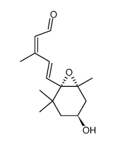 [1S-[1alpha(2Z,4E),4alpha,6alpha]]-5-(4-hydroxy-2,2,6-trimethyl-7-oxabicyclo[4.1.0]hept-1-yl)-3-methylpenta-2,4-dienal Structure